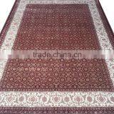 Red Hairati Wool Viscose Carpet