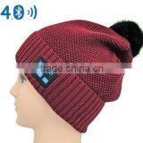 Wireless Bluetooth Warm Beanie Hat Smart Cap Headset Headphone Earphone With Mic