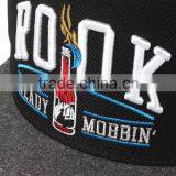 5 Panel Custom Wool and Acrylic 3D Embroidery Snapback Caps thumbnail-6