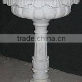 Flower Pots And Planters Hand Sculpture Carving Stone Marble For Resort, House And Garden