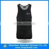 Shenzhen Wholesale Black Blank Drop Armhole Tank Top thumbnail-1