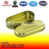 Gold Yellow Box,metal Yellow Lighter Tin Box thumbnail-1