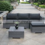 Best selling patio round rattan footstool garden set, UK outdoor sofa