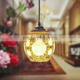 Jingdezhen Ceramic Hollow Indoor Pendant Light Fancy Pendant Light thumbnail-4