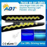 2pcs Flexible COB Daytime Running Light, 12V Fog Light DRL LED Waterproof White B