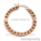 Vacuum Rose Gold Plated Stainless Steel Earrings Jewelry Fashion thumbnail-3