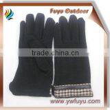 Men's Velvet Gloves Black