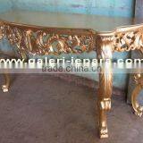 Console Table - Mahogany Wood Furniture - Antique Table - Gold Furniture