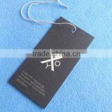 Black Card Paper Printed String Garment Tags