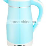 Baidu Electrical Appliance Durable Doule Layer Keep Warm Stainless Steel Electric Kettle Anti Hot