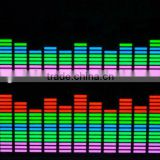 multi-color LED Sound Music Activated EL Sheet Car Stickers Equalizer Glow Flash Panel