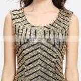 Exquisite Black With Machine Embroidery Sequin Big Size Women Fishtail Dress Evening Dresses Long Best Lady Gown thumbnail-2