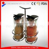 Oval Shape Mini Shaped Glass Spice Jar With Plastic Lid for Spice Rack