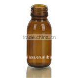 amber glass bottles for syrup DIN PP 28mm