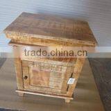 WOODEN BEDSIDE