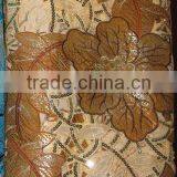 African Organza Lace With Sequins Embroidery CL8098-4coffee thumbnail-1