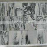 Natural Dongla Chinese Ink White Marble Stone Tile Slab Riser thumbnail-1