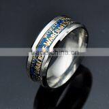 Factory Cheap Stainless Steel Sticker Ring Punk Wide Wedding Band for Men Jewelry thumbnail-5