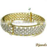 Ladies Diamond Gold Bangles, Stylish Diamond Bangles, Diamond Jewelry thumbnail-3