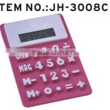 Promotional calculator ,flexible silicone calculator with logo printed