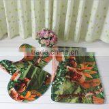 Cheap Polyester Microfiber Absorbent Bathmat Bathroom Rug With Anti Slip Backing thumbnail-1