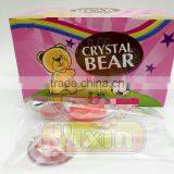 Crystal bear shape lollipop with jam