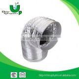 Ventilation 4'5'6'8'10'12 Aluminum Duct With 2 Clamps/air Conditional Aluminum Ducting/aluminum Ventilation Duct Fan Coil thumbnail-2