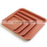 Terracotta Square Plastic Flower Pot Saucers thumbnail-1