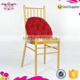 2015 Hot Selling Qindao Sinofur Wholesale Metal Wedding Chiavari Chair With Cushions thumbnail-4
