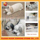 Life Size Tummy Sleeping Foo Dog Stone Statue for Yard Decoration thumbnail-3