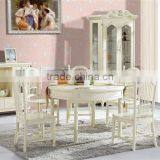 Koreans Style Round Morden Dinning Table Sets,Asian Country Style Dinning Room Wooden Furniture,Round Dinning Table W 6 Chairs thumbnail-1