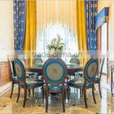 Antique Replica Style Dinning Room Furniture, Retro Large Round Dining Table for 10 People thumbnail-2