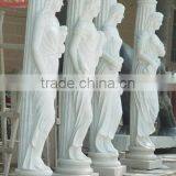 Good Quality Round Marble Column Marbe House Pillars Designs thumbnail-2