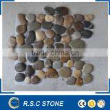 Mixed Colour Pebbles/pebble Meshed Tile/cobble thumbnail-1