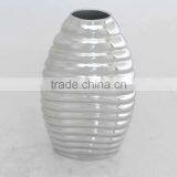 Mirror Finish Polished Recycled Aluminum Decorative Vase thumbnail-1