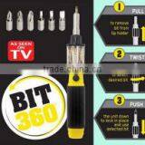 6 in 1 LED Light Screwdriver 360 Bit Set Mini Mobile Phone Electric Screwdriver