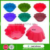 Food Grade Heart-shaped Lace Silicone Silicone Cup Cake Mold thumbnail-6