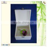 Gift Painted Square Lock Paulownia Wooden Box thumbnail-3