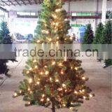 Home Garden Edging Decorative 7.5ft Height 700 Pcs of Pine Tips Artificial Green Plastic LED Lights Christmas Trees ESDS11 1707 thumbnail-1