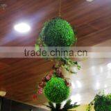 Plastic Grass Ball Ornament Factory Price Artificial Grass Topiary thumbnail-5