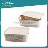 Toprank High Quality Medium Size Kids Products Toy Storage Box Cube Box Decorative Living Organizer Storage Box With Lid thumbnail-1