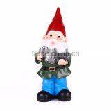 Hand Painted Christmas Garden Gnome Watering Yard Gnome thumbnail-3