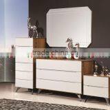 Wooden Upholstered Soft Bed Bedroom Furniture Adult Sized Bed With Dresser thumbnail-2