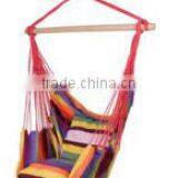 Pink Stripe Polyester Hanging Hammock Chair With Cushion thumbnail-5