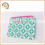 Green Geometric Zipper Pouch - Makeup Bag By Chiqun Donggaun CQ-H02022 thumbnail-1