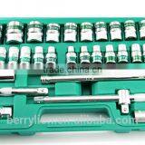 Berrylion 32PCS Socket Set CR-V Polished Socket Set With Ratchet Wrench thumbnail-5