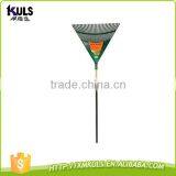 30T Plastic Leaf Rake With Long Foam Grip Hardwood Handle thumbnail-3