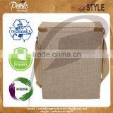 Three Bottle Jute Wine Cooler Bag for Sake Japanese Wine thumbnail-2