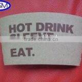 Print Custom Logo Disposable Paper Coffee Cup Sleeve,Hot Paper Cup Sleeve