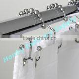 Wholesale 80mm Bathroom Metal Double Hook Curtain Ring thumbnail-6
